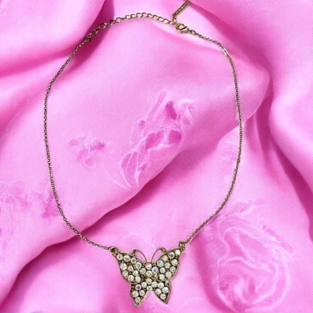 Dynamite Gold Tone Butterfly Necklace 🦋